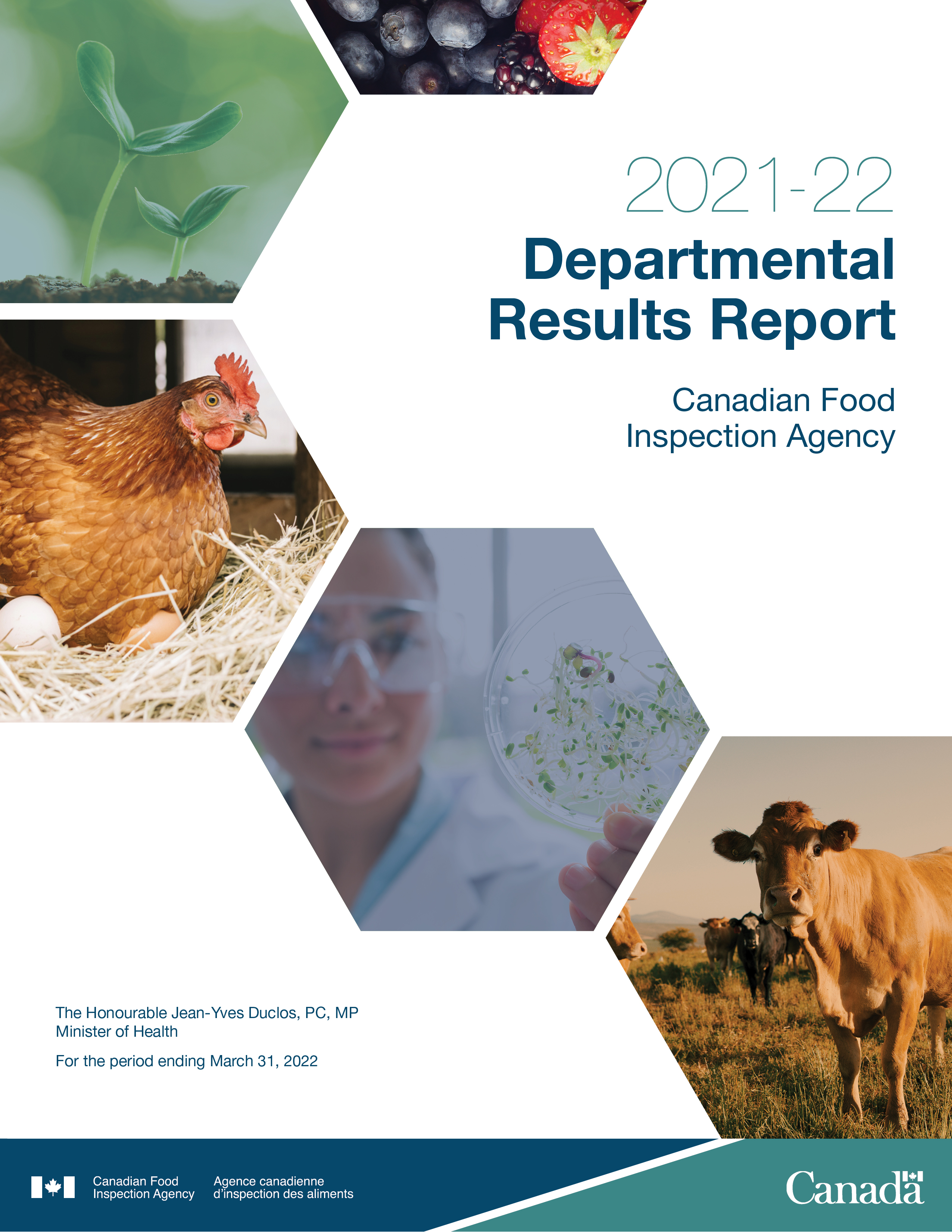 Cover page for PDF: 2021 to 2022 Departmental Results Report 