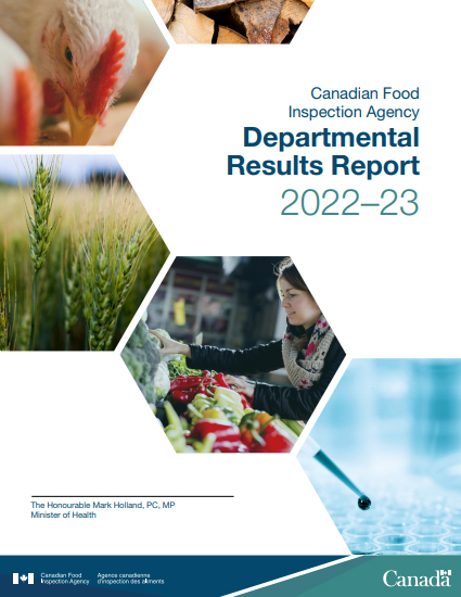 Cover page for PDF: 2022 to 2023 Departmental Results Report