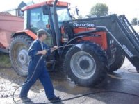 Clean and disinfect all machinery, vehicles, and other equipment before going between fields.