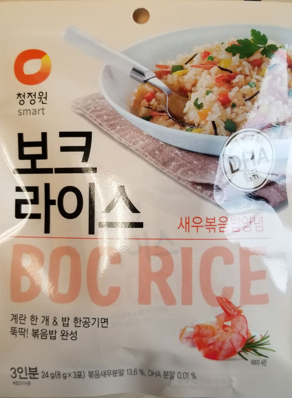 Daesang : « Boc Rice » (crevettes) – 24 grammes (recto)