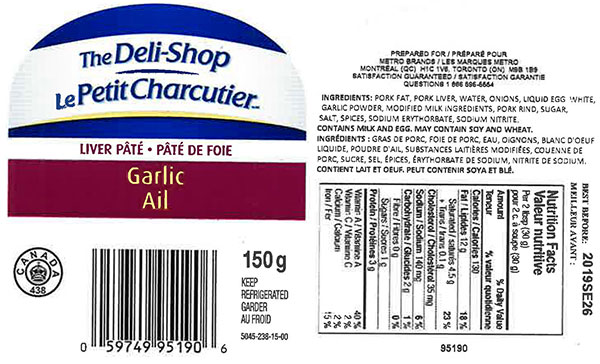 The Deli-Shop: Liver Pâté - Garlic - 150 g