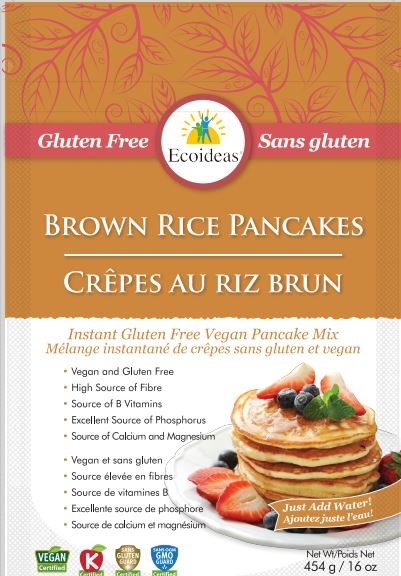 Ecoideas&nbsp;&ndash; Brown Rice Pancakes Mix&nbsp;&ndash; 454 grams