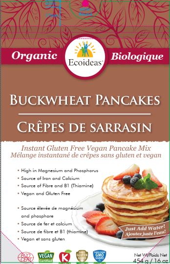 Ecoideas&nbsp;&ndash; Buckwheat Pancakes Mix&nbsp;&ndash; 454 grams